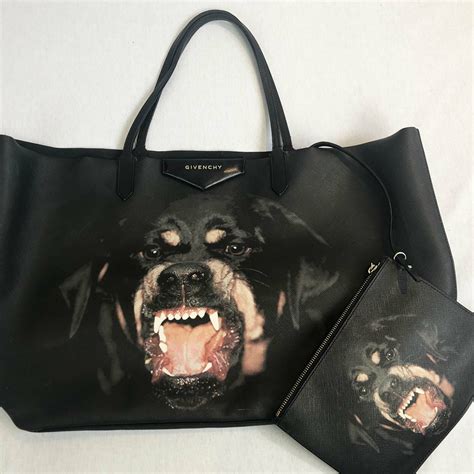 givenchy rottweiler print clutch bag|Givenchy large tote.